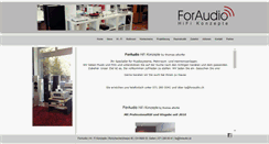 Desktop Screenshot of foraudio.ch
